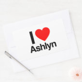 ik hou van ashlyn rechthoekige sticker (Envelop)