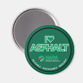 Ik hou van Asphalt Magnet Magneet (Voorkant / Achterkant)