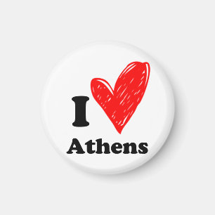 Ik hou van Athene Magneet
