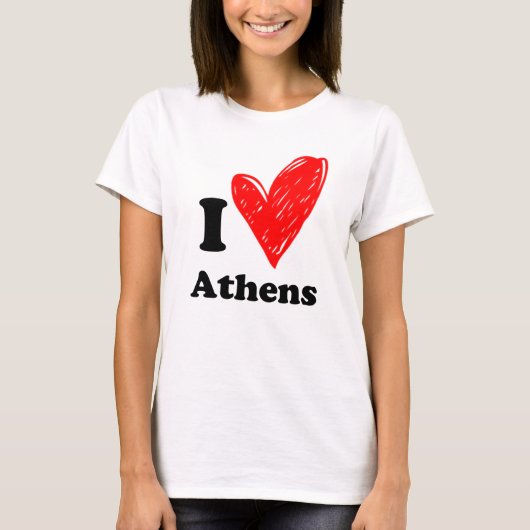 Ik hou van Athene T-Shirt (Voorkant)