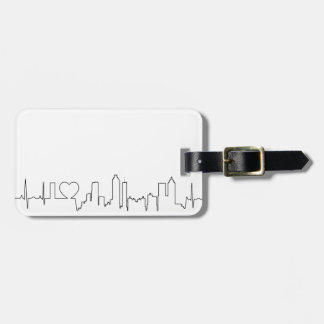 Ik hou van Atlanta in een buitengewone ecg stijl Bagagelabel