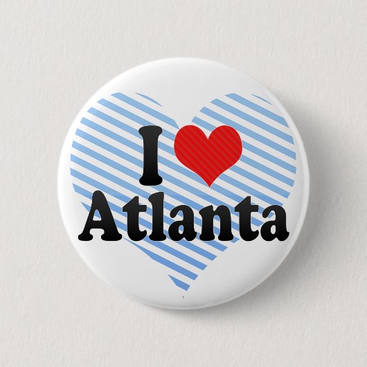 Ik hou van Atlanta Ronde Button 5,7 Cm (Voorkant)