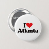 Ik hou van Atlanta Ronde Button 5,7 Cm (Voorkant /achterkant)