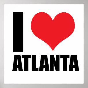 Ik hou van Atlanta USA Poster