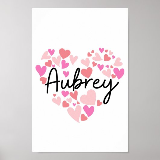 Ik hou van Aubrey Poster (Voorkant)