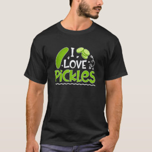 Ik hou van augurken Komkommer Dieetcoach Veganist T-shirt