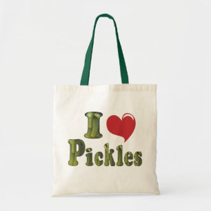 Ik hou van augurken tote bag