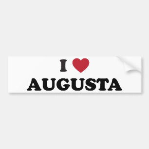 Ik hou van Augusta Georgia Bumpersticker