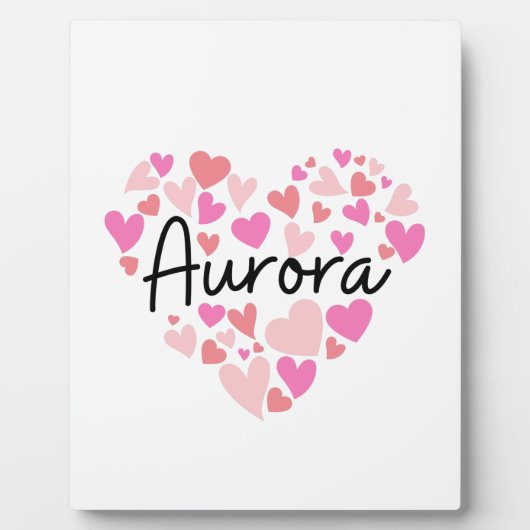 Ik hou van Aurora Fotoplaat (Voorkant)