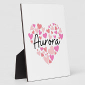 Ik hou van Aurora Fotoplaat (Zijkant)