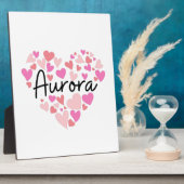 Ik hou van Aurora Fotoplaat (Zijkant)