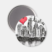 Ik hou van Austin Magneet (Voorkant / Achterkant)