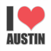 Ik hou van Austin Sticker (Voorkant)