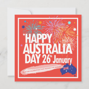 "Ik hou van AUSTRALIË" Australië Dag 26 januari Feestdagenkaart