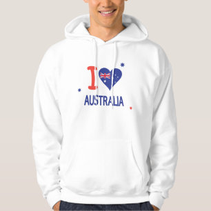 Ik hou van AUSTRALIË Happy Australia Day 26 janua Hoodie