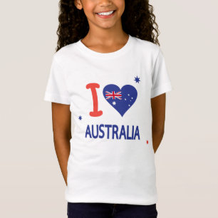 Ik hou van AUSTRALIË Happy Australia Day 26 janua T-shirt