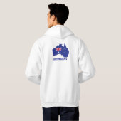 Ik hou van AUSTRALIË Happy Australia Day 26 januar Hoodie (Achterkant volledig)