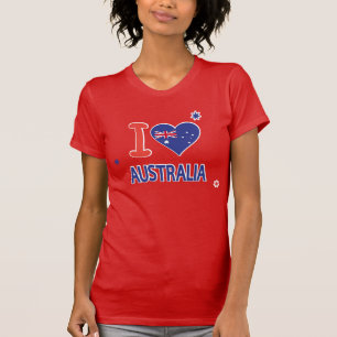 Ik hou van AUSTRALIË Happy Australia Day 26 januar T-shirt