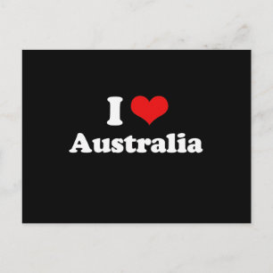 Ik hou van Australië Tshirt Briefkaart