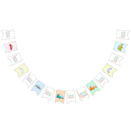 Ik hou van auto's die bundelen vlaggetjes (Alle)