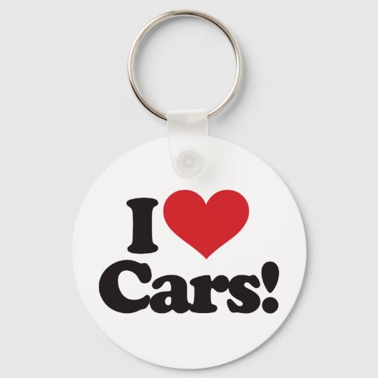 Ik hou van auto's! sleutelhanger (Voorkant)