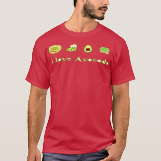 Ik hou van Avocado 8 T-shirt