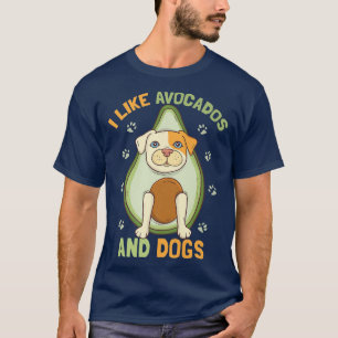 Ik hou van Avocados en DogsGuacamole Avocado Lover T-shirt