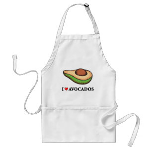Ik hou van Avocados Standaard Schort