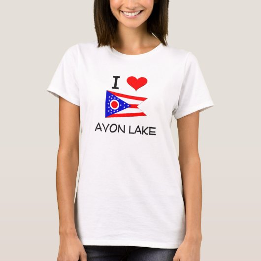 Ik hou van Avon Lake Ohio T-shirt (Voorkant)