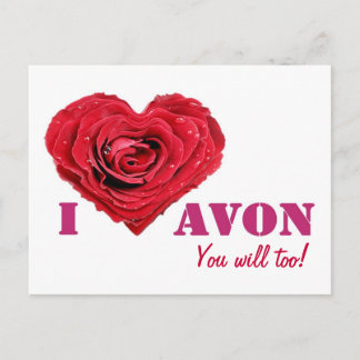 Ik hou van AVON Post Card Briefkaart