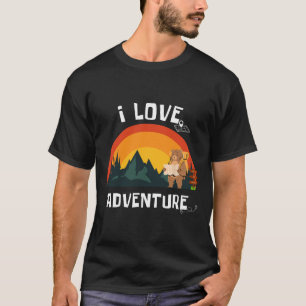Ik hou van Avontuur Beer Ontdekkingsreiziger - Rug T-shirt
