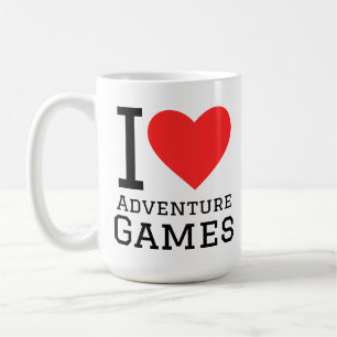 Ik hou van avontuur games koffiemok