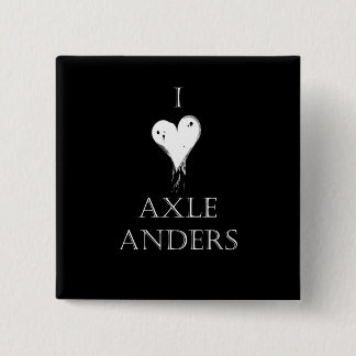 "Ik hou van Axle Anders" Pin Vierkante Button 5,1 Cm