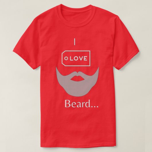 Ik hou van baard 2 t-shirt (Design voorkant)