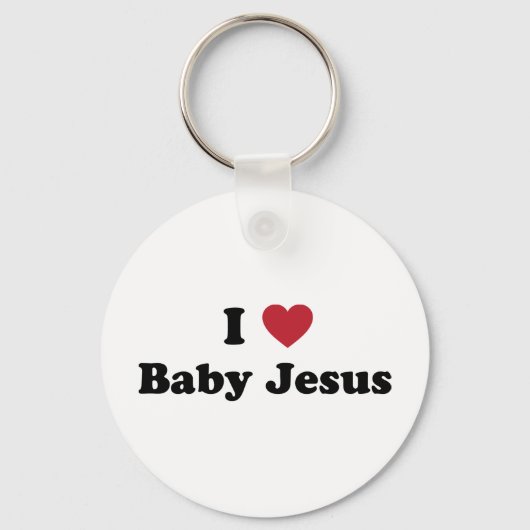Ik hou van baby jesus sleutelhanger (Voorkant)