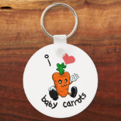 Ik hou van baby wortelen sleutelhanger (Voorkant)