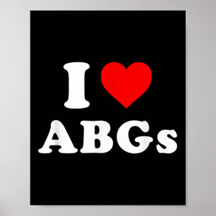 Ik hou van baby's Grappig Ik hou van Aziatische ba Poster