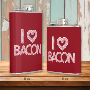 Ik hou van bacon heupfles