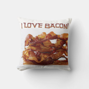 Ik hou van Bacon Pillow! Kussen