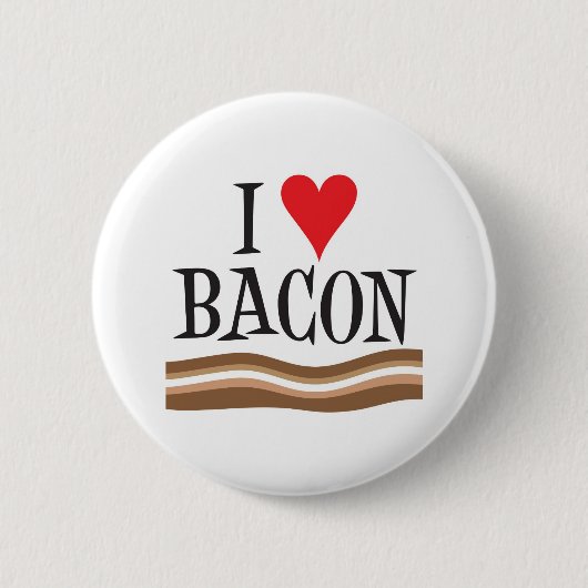 Ik hou van bacon ronde button 5,7 cm (Voorkant)