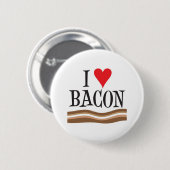 Ik hou van bacon ronde button 5,7 cm (Voorkant /achterkant)