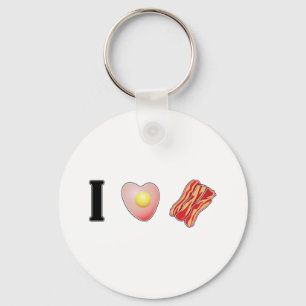 Ik hou van Bacon! Sleutelhanger