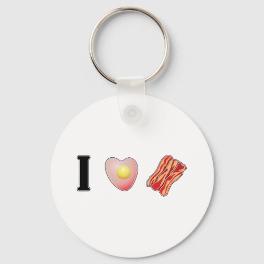 Ik hou van Bacon! Sleutelhanger (Voorkant)