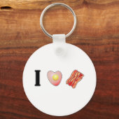 Ik hou van Bacon! Sleutelhanger (Voorkant)