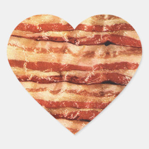 IK HOU VAN BACON STICKERS! HART STICKER