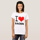 Ik hou van bacon t-shirt (Voorkant volledig)