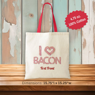 Ik Hou Van Bacon Tas