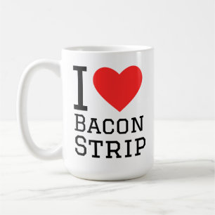 Ik hou van baconreep koffiemok