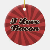 Ik hou van baconversiering keramisch ornament (Achterkant)