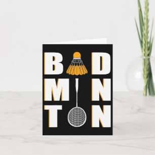Ik hou van badminton kaart